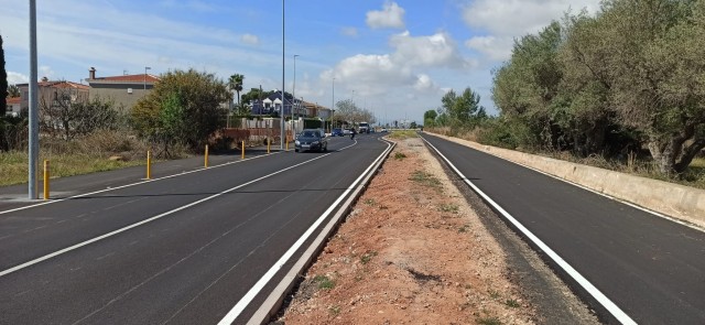 Finaliza la segunda fase de las obras de la CV-149 en Benicàssim