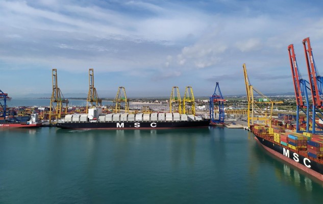 Los fletes de exportación desde el Puerto de València bajan en abril un 9,28%