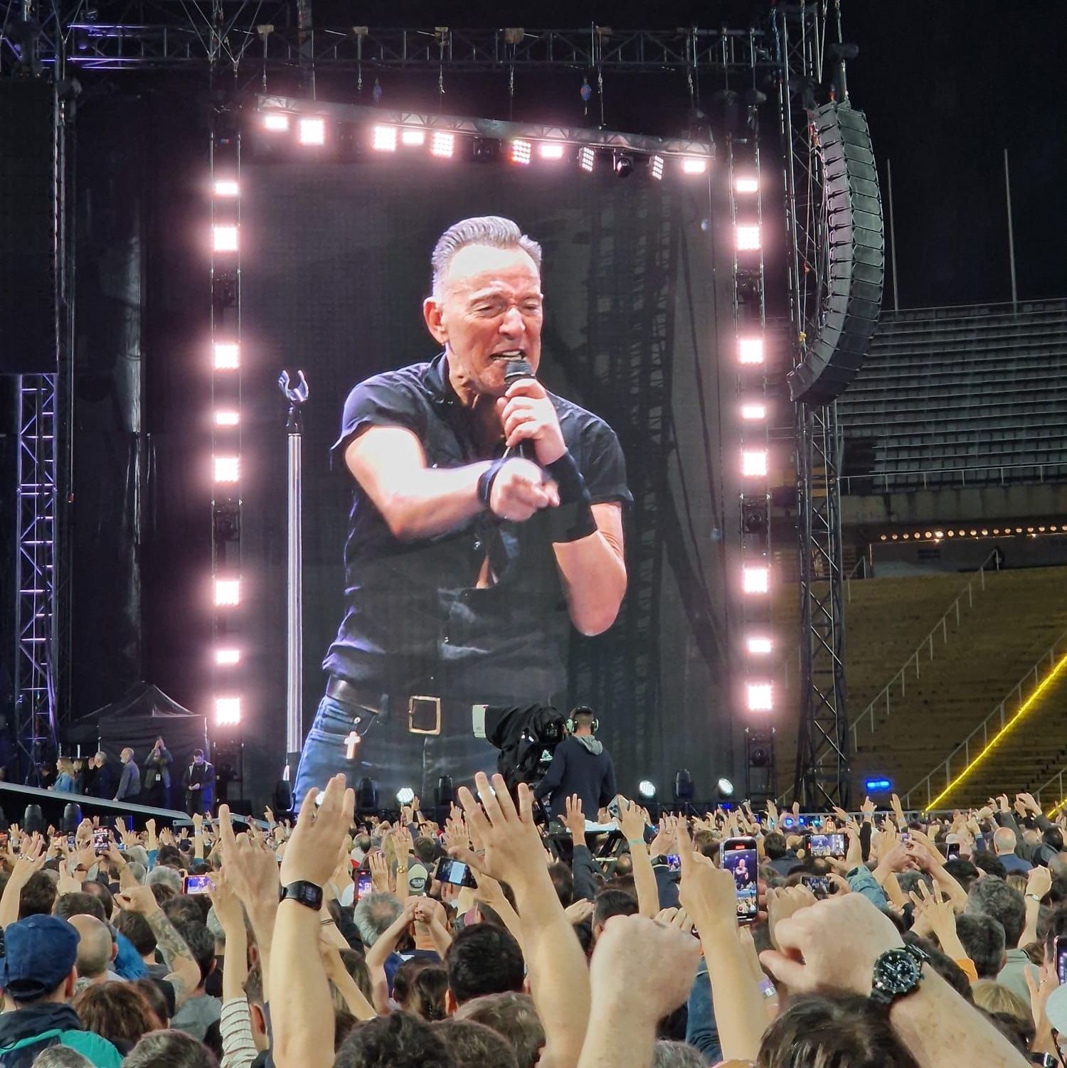 Bruce Springsteeen, en uno de los conciertos en Barcelona el pasado fin de semana. Foto: VP - 