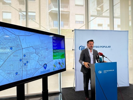 El PP de Elche presenta su plan de aparcamientos: casi 1.500 plazas, el grueso de pago