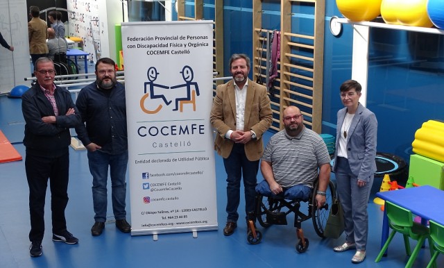 Del Pozo (Cs) se compromete a elaborar un Plan de Accesibilidad para Castelló con Cocemfe