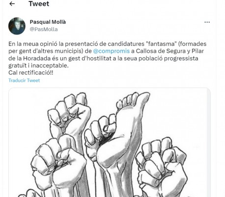 Compromís completa las listas de Callosa y Pilar de la Horadada con cargos de Igualdad