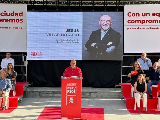 El PSOE de San Vicente presenta una candidatura 
