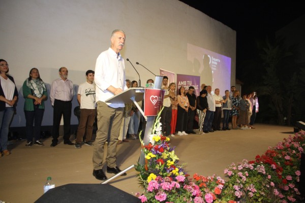 La coalición Esquerra Unida-Unides Podem presenta su lista en San Vicente