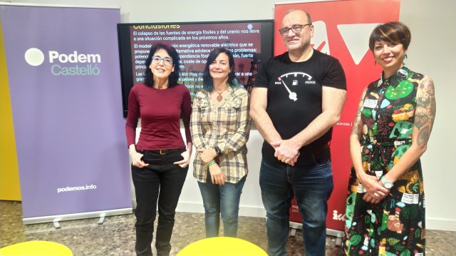 Podem-EU Castelló aboga por una empresa pública de energía que garantice una transición justa