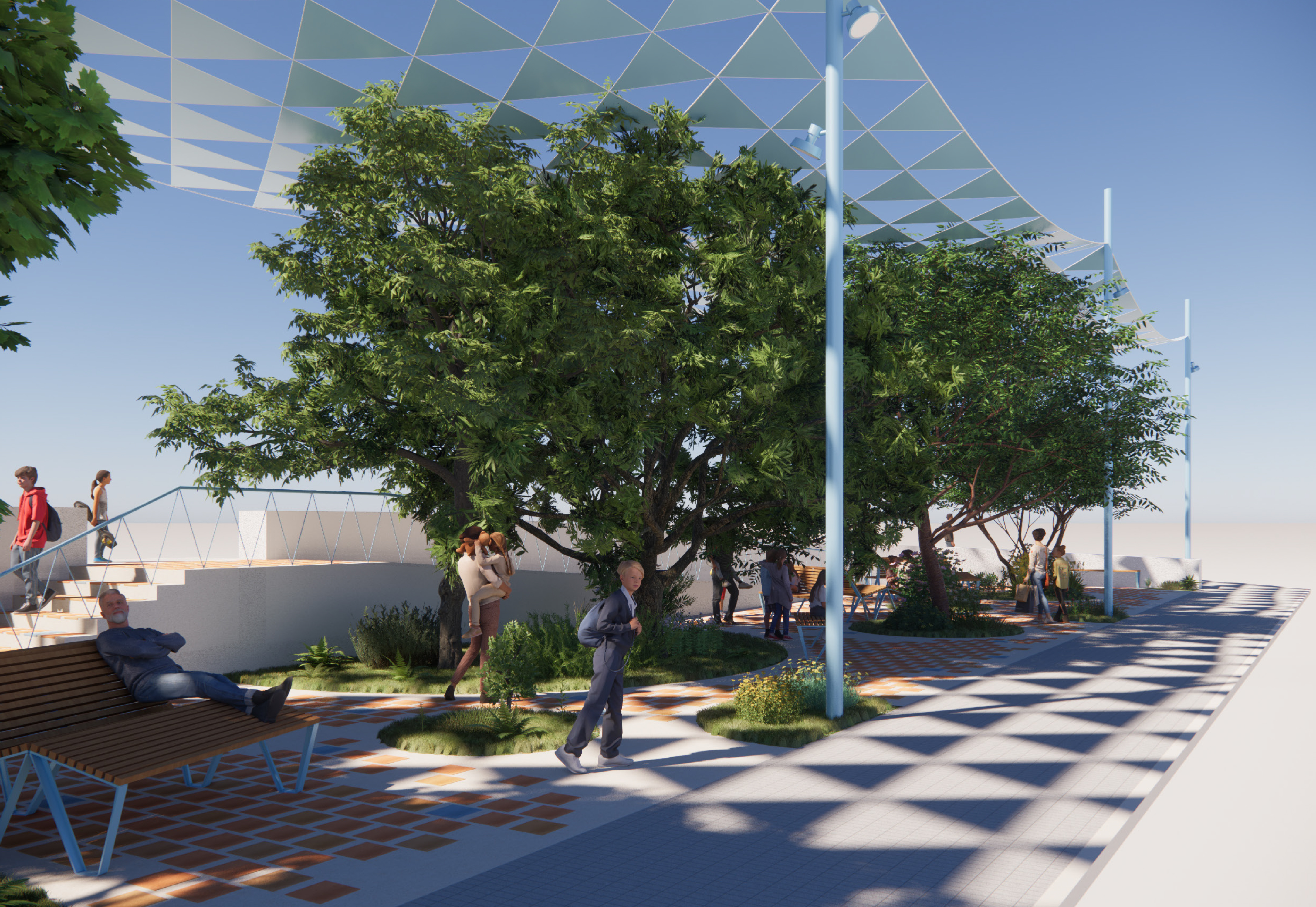 Así será la futura plaza San Elías de Onda: con mosaico cerámico, zona verde y área de descanso