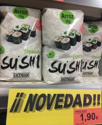 Mercadona sucumbe al arroz para 'sushi' 