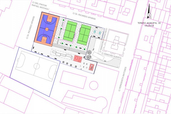 La ampliación del Polideportivo Castellar-Oliveral contará con dos pistas de pádel, una de baloncesto, calistenia y un espacio vecinal
