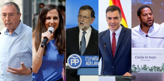 Desfile de líderes nacionales en Castelló por el 28M: Sánchez, Rajoy, Baldoví, Belarra, Garriga...