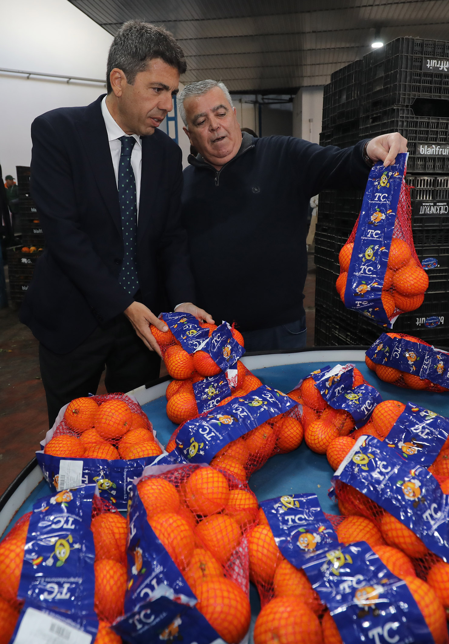 Mazón critica que el Gobierno central excluya a los cítricos y la uva de Alicante de la rebaja fiscal a agricultores 