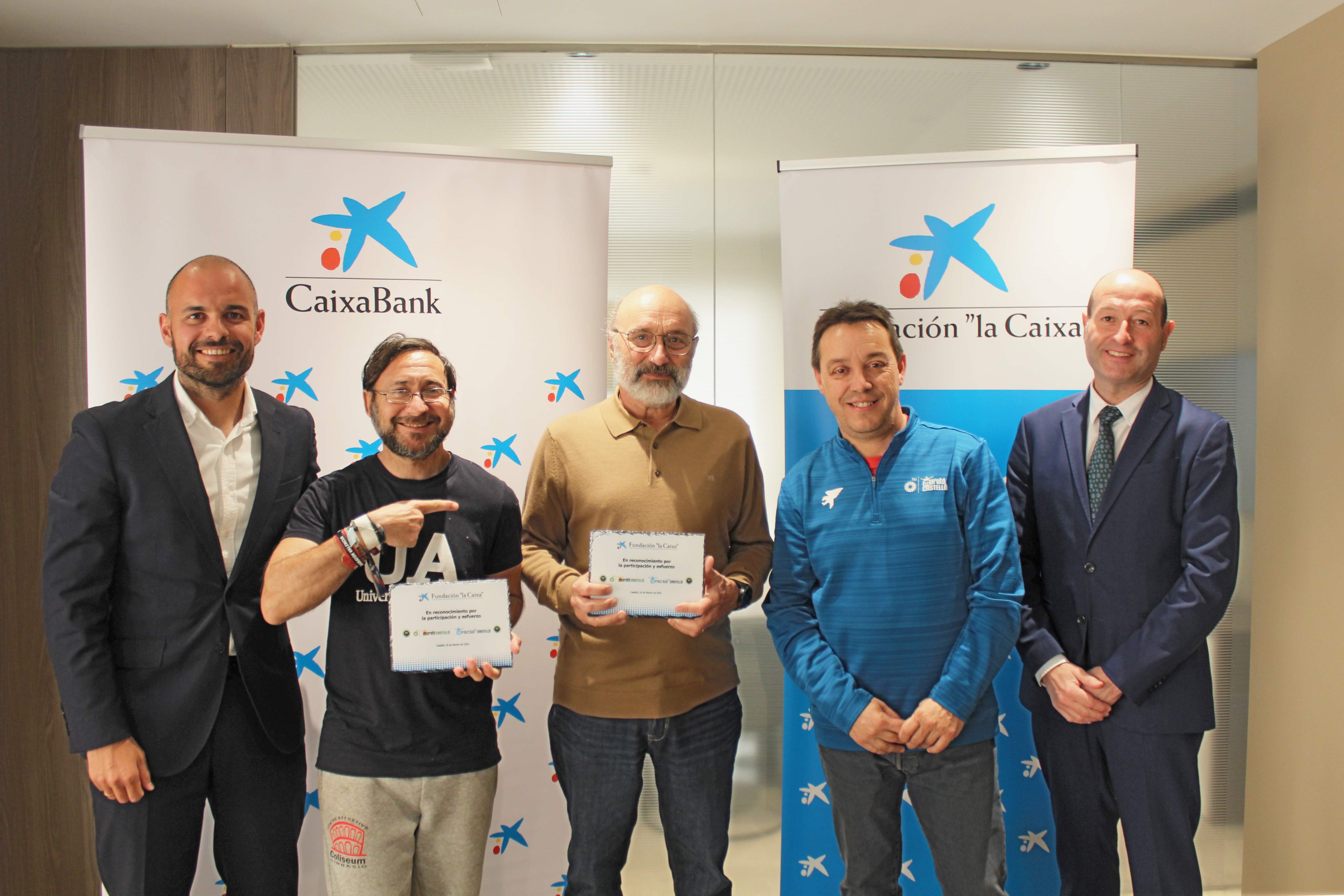 Marató bp Castelló y Fundación la Caixa premian las categorías de personas con discapacidad