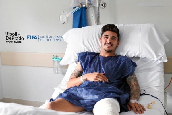 Cedrés es operado con éxito de su rodilla izquierda, pero estará de baja cuatro meses