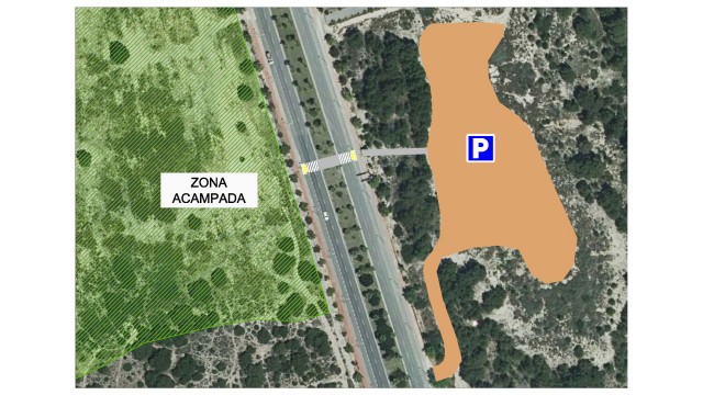 El Ayuntamiento de Benidorm amplía el aparcamiento de la Acampada de Penyes
