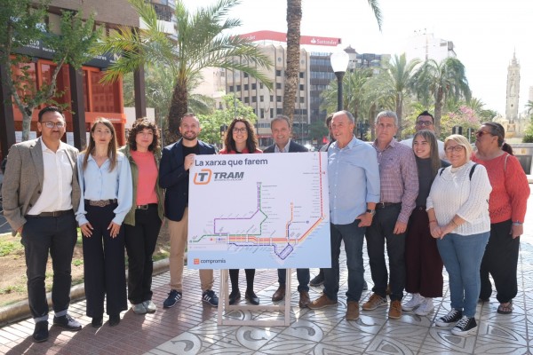 Compromís propone tres nuevas líneas de TRAM en Alicante y una entidad 'comarcal' de transporte

