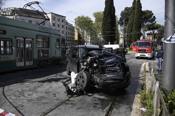 Immobile se fractura una costilla tras sufrir un accidente de coche en Roma
