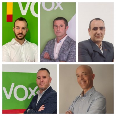 Vox presenta cinco nuevos candidatos a las Alcaldías: Cehegín, Librilla, Mula, Pliego y Aledo 