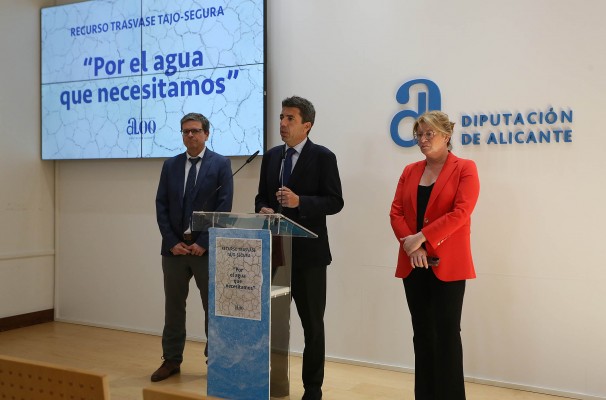 El Supremo admite la petición de medidas cautelares de Diputación de Alicante contra el recorte del trasvase