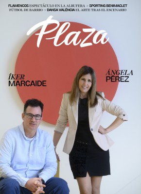 Íker Marcaide y Ángela Pérez, portada de abril de la revista Plaza