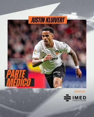 Justin Kluivert sufre una lesión en el bíceps femoral
