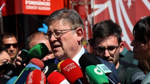  Puig agradece a Page la labor de extinción de C-LM en el fuego de Castellón: 