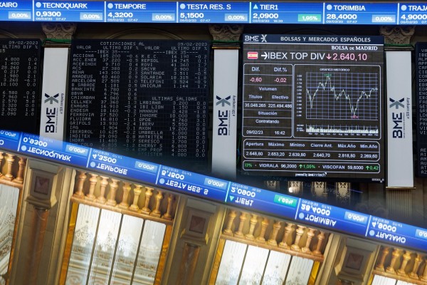 El Ibex 35 cierra la sesión con un alza del 0,78% y a medio camino de los 9.300