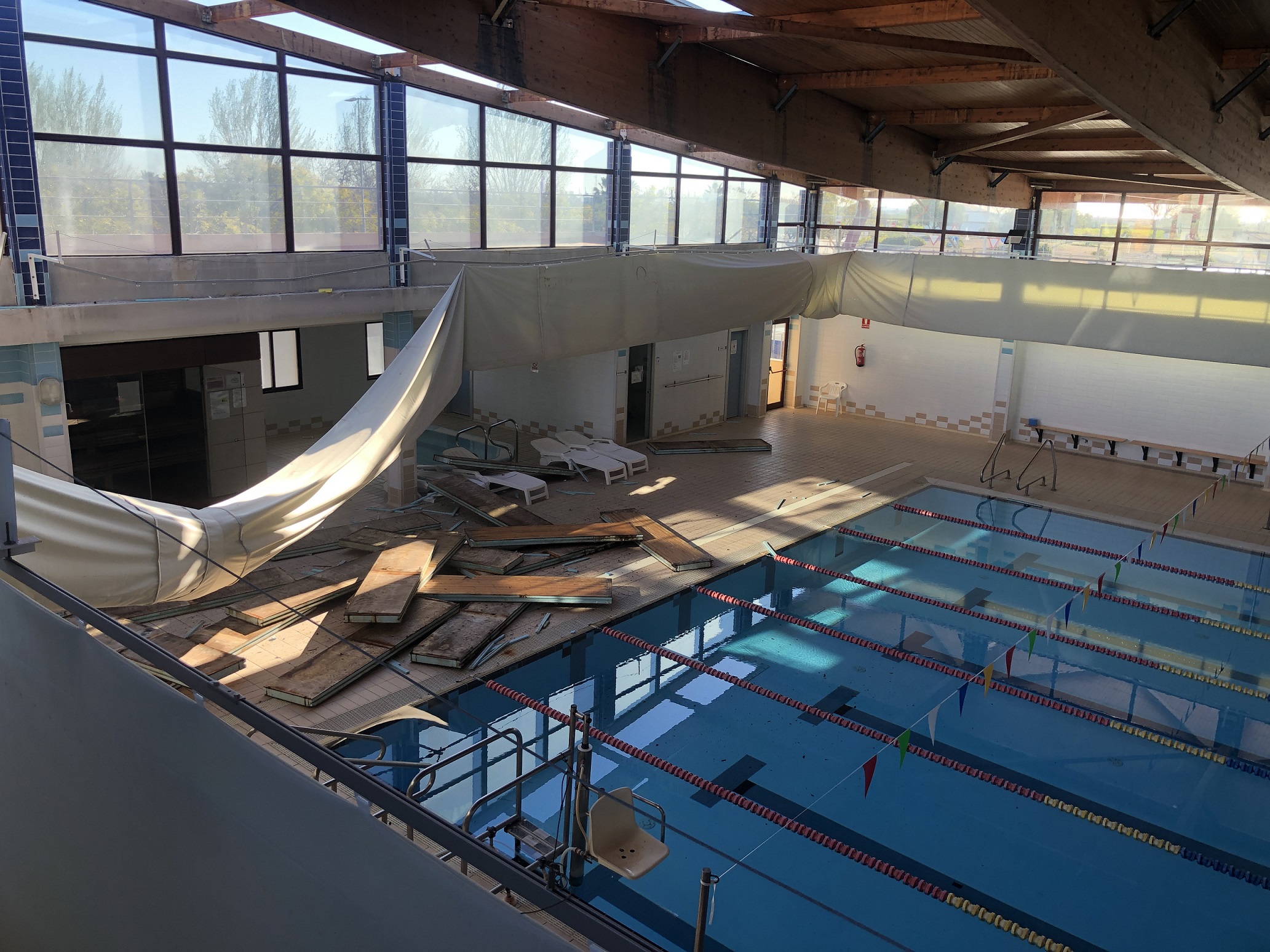 Almassora reabrirá en abril la piscina tras las obras de emergencia por los daños del viento