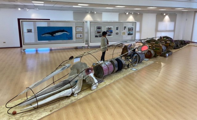 Una ballena de 22 metros para la reflexión, el arte y la participación social