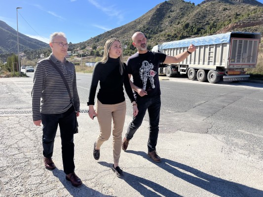 La Vall d'Uixó avanza con el carril bici y la acera que unirán Carbonaire y el Paratge de Sant Josep