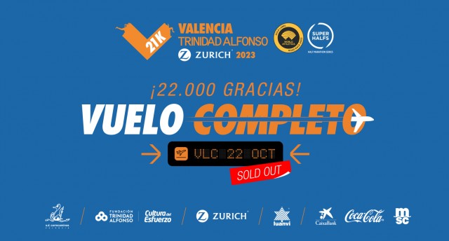 El Medio Maratón Valencia agota sus 22.000 dorsales disponibles y abre lista de espera
