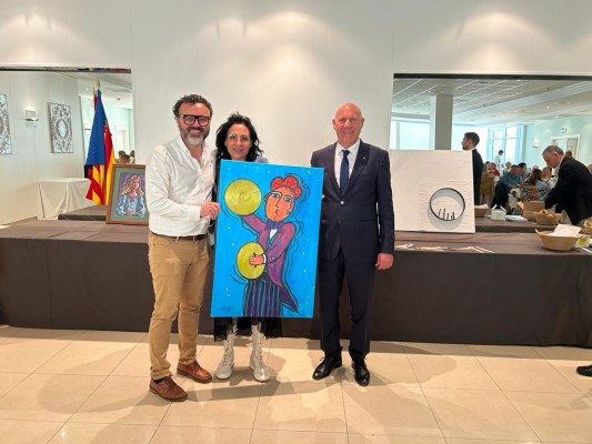 El empedrao solidario del Club Rotary La Vall reúne 200 personas
