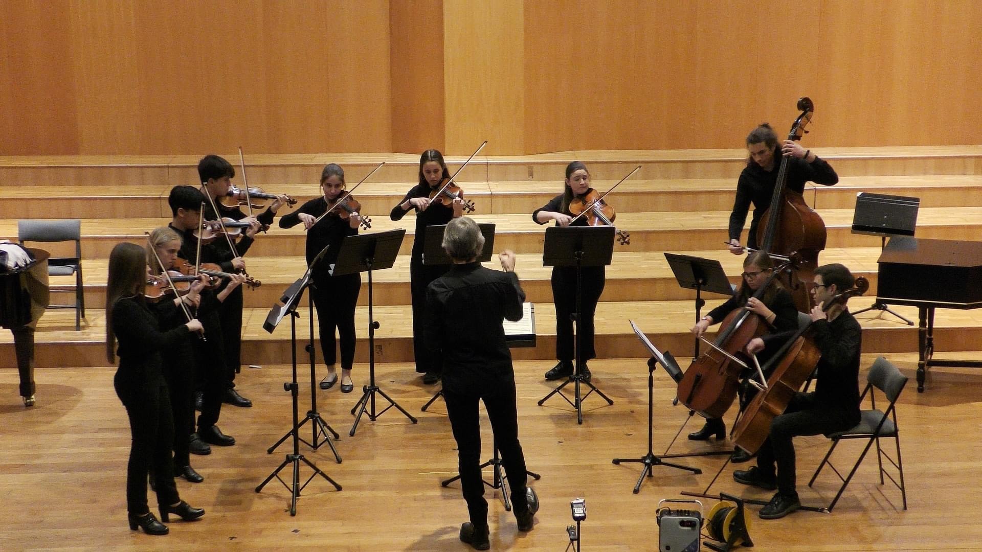 El museu de Belles Arts s'ompli de música barroca gràcies a la Camerata del Conservatori Municipal