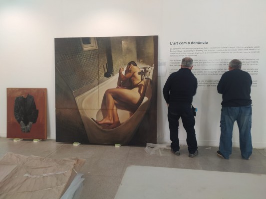 Política des de l'art: Borriana exposa pintures que 