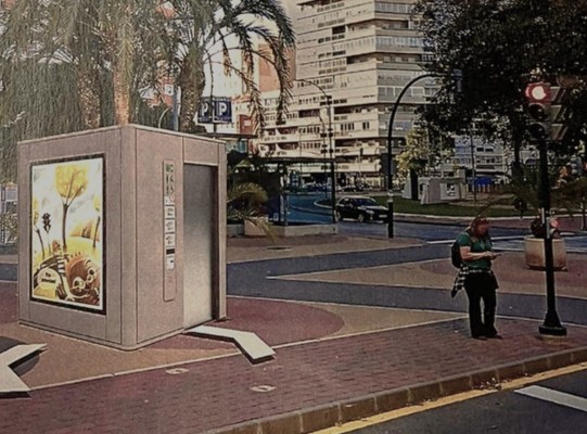 Plaza España y calle San Juan son las dos primeras ubicaciones para instalar los aseos públicos 