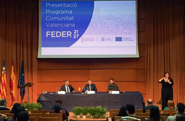 La Generalitat invertirá 479,5 millones Feder de la Comunitat Valenciana hasta 2029