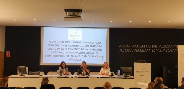 Alicante destina 170.000 euros a proyectos de fomento del empleo en el Tercer Sector