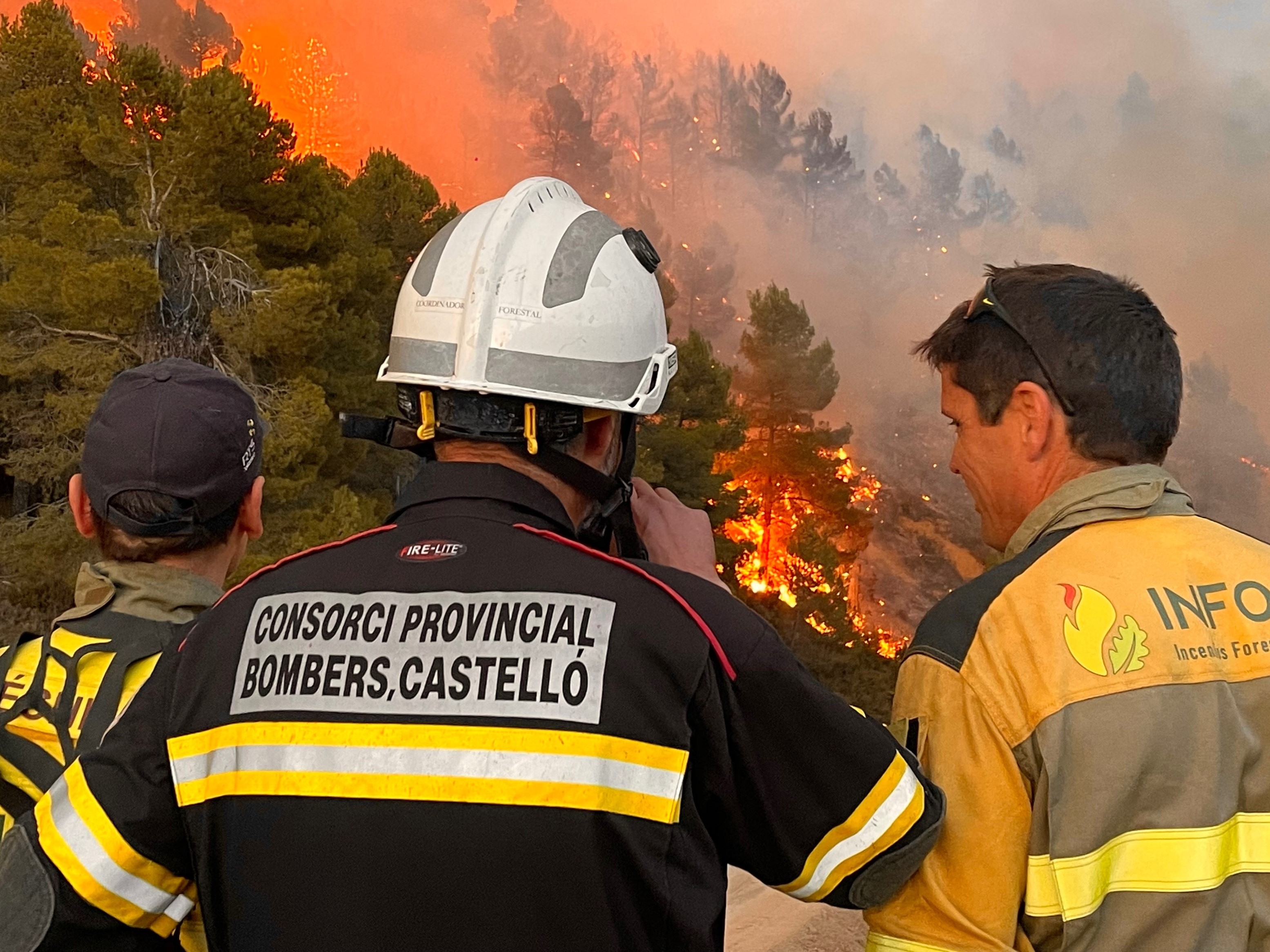 Drones se unen al incendio del Alto Mijares para asegurar el perímetro y los puntos calientes