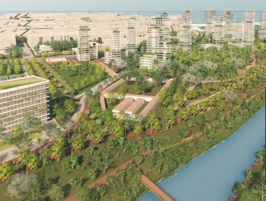 Un delta verde, 3.000 viviendas nuevas y 45.000 m2 públicos: así será el PAI del Grao en València