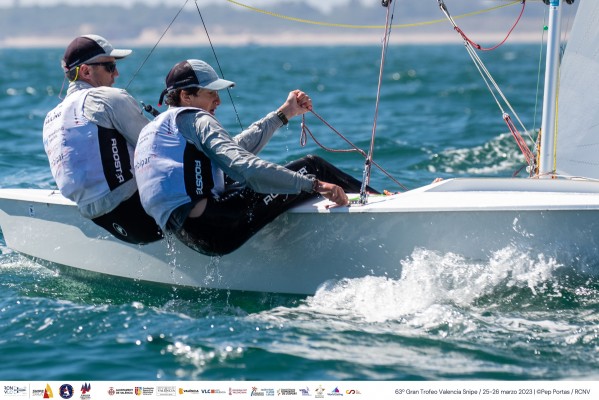 Víctor Pérez y Luca Rosa asumen el mando en el Gran Trofeo Valencia Snipe
