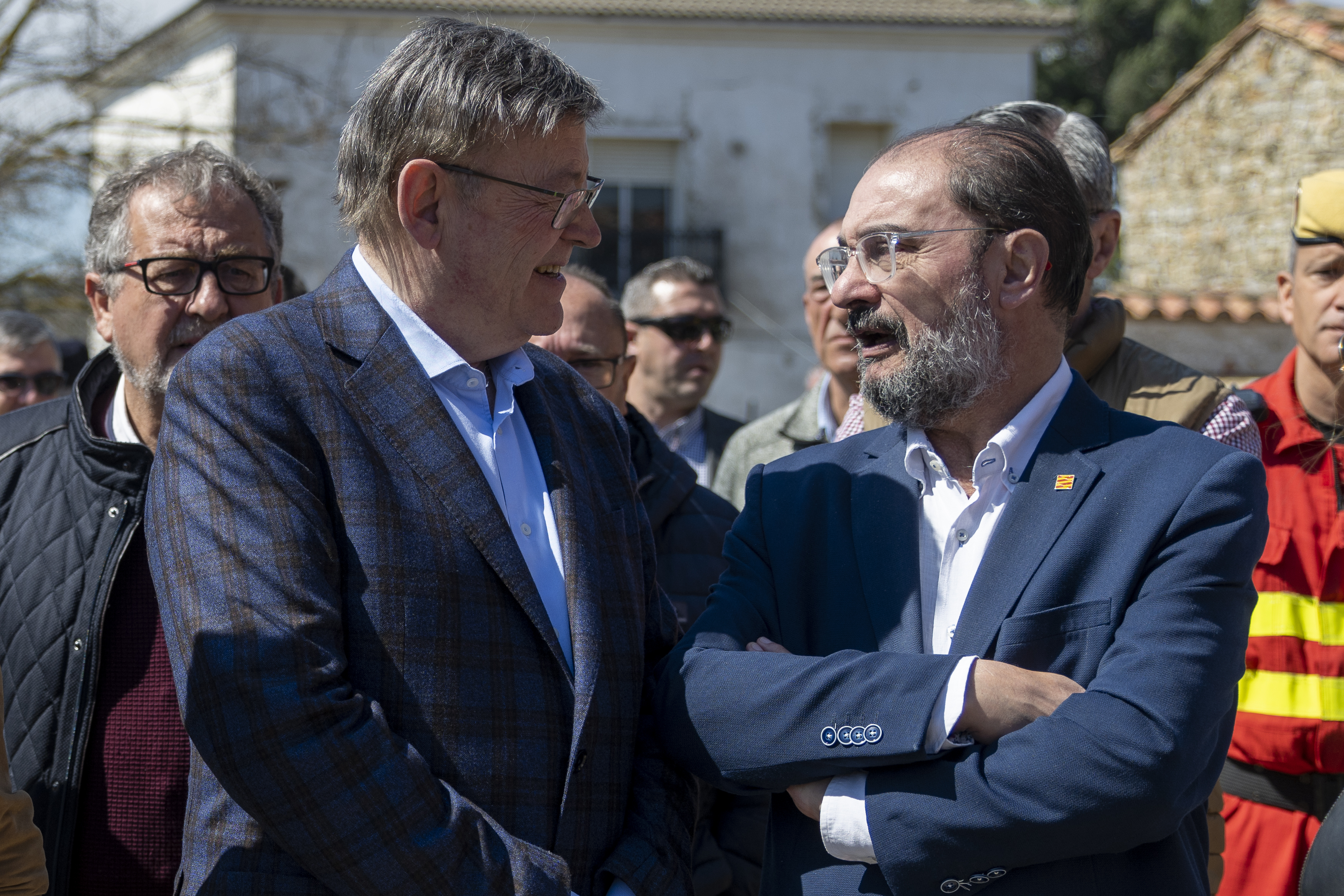 El president de la Generalitat, Ximo Puig, y el presidente del Gobierno de Aragón, Javier Lambán. Foto: LORENA SOPÊNA/EP - 