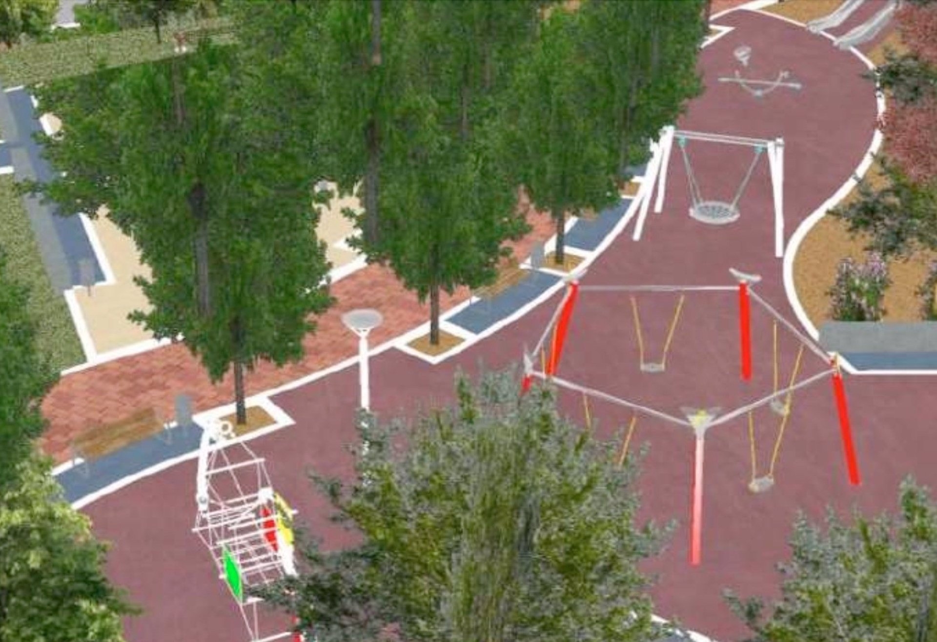 Simulación del ajardinamiento previsto en la calle Siete Aguas de València. - Foto: AYUNTAMIENTO DE VALÈNCIA - 