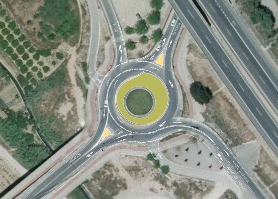 Comienzan las obras de la rotonda que agilizará el acceso a la V-30 desde Manises y Paterna