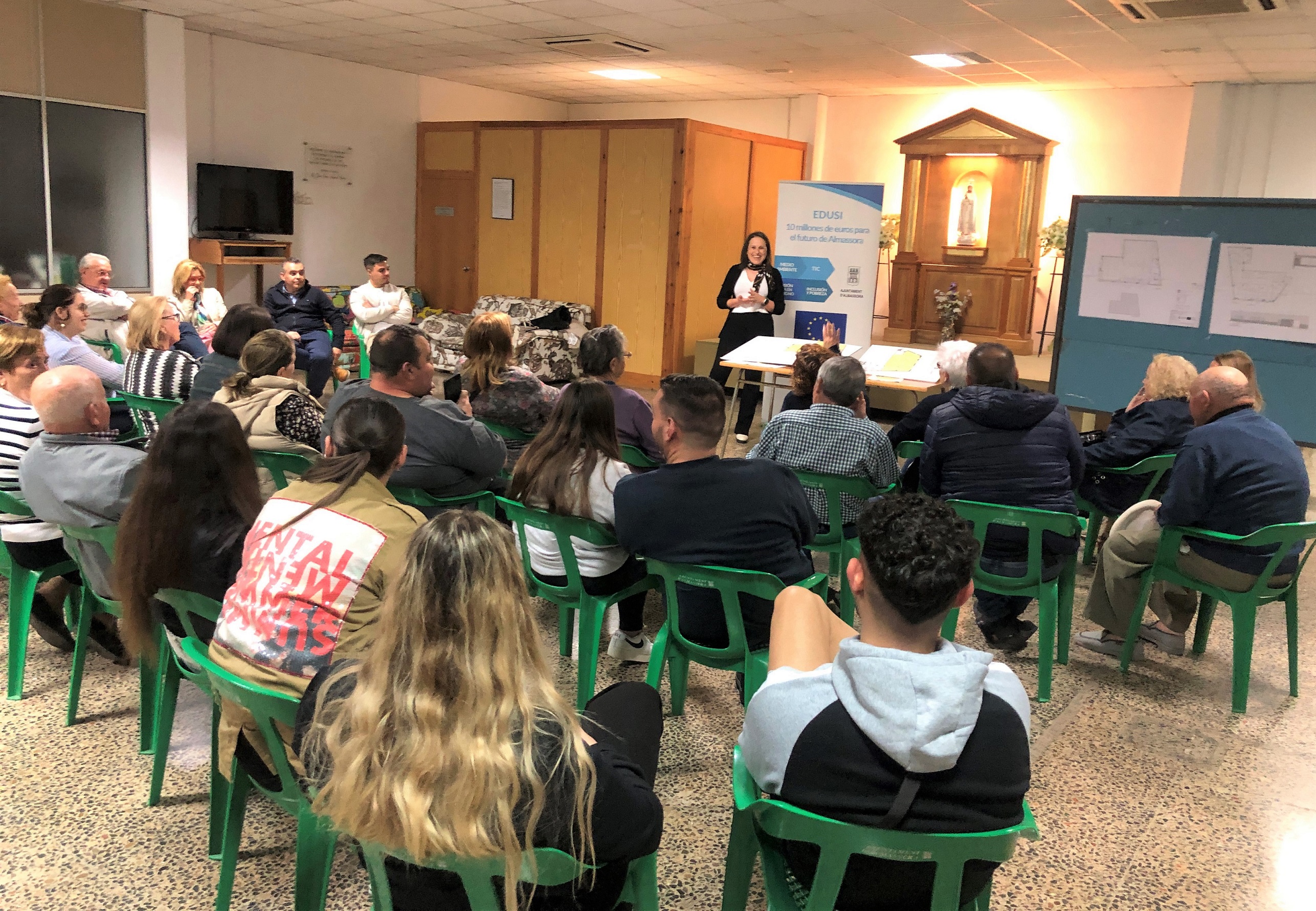 Así será la reforma del centro social de Fátima en Almassora: más aforo, luz y salida de emergencia