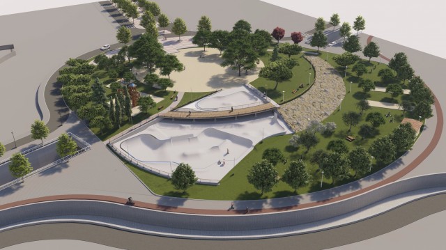 Skatepark bowl, el proyecto gandiense para transformar la zona en desuso al final del paseo 