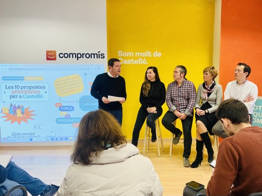 Compromís abre un formulario para implicar a la ciudadanía en el diseño de su programa en Castelló