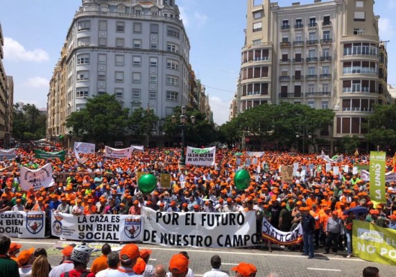 Los cazadores valencianos se manifestarán el 6 de mayo en Valencia en defensa de la caza
