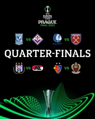 Lech Poznan-Fiorentina y Gante-West Ham en cuartos de final de la Liga Conferencia