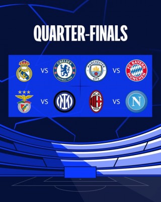 Decididos los cuartos de final de la Liga de Campeones