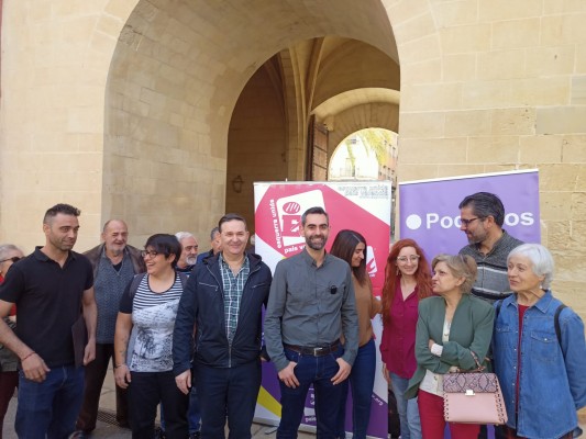 La confluencia de Podemos, EU y Alternativa en Elche formaliza su acuerdo, y no se cierra a Compromís