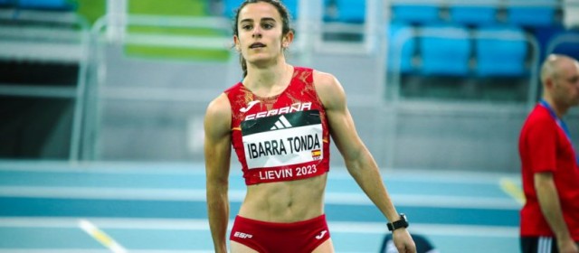 Eva Ibarra es segunda en los 60 metros con España en el Encuentro sub-20 de Liévin 