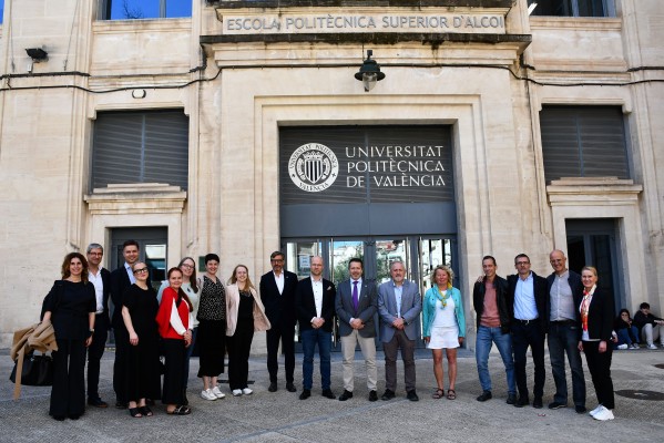 El rector de la universidad finlandesa de Lahti visita el Campus de Alcoy de la UPV